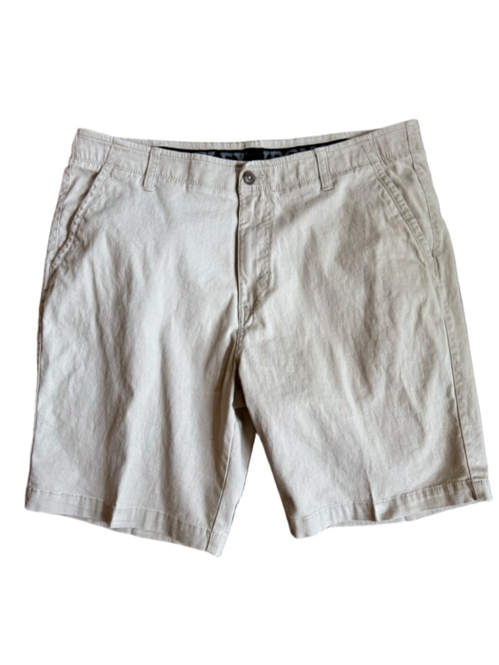 Iron Co. Flat-Front Beige Casual Shorts Men’s size 38 Waist